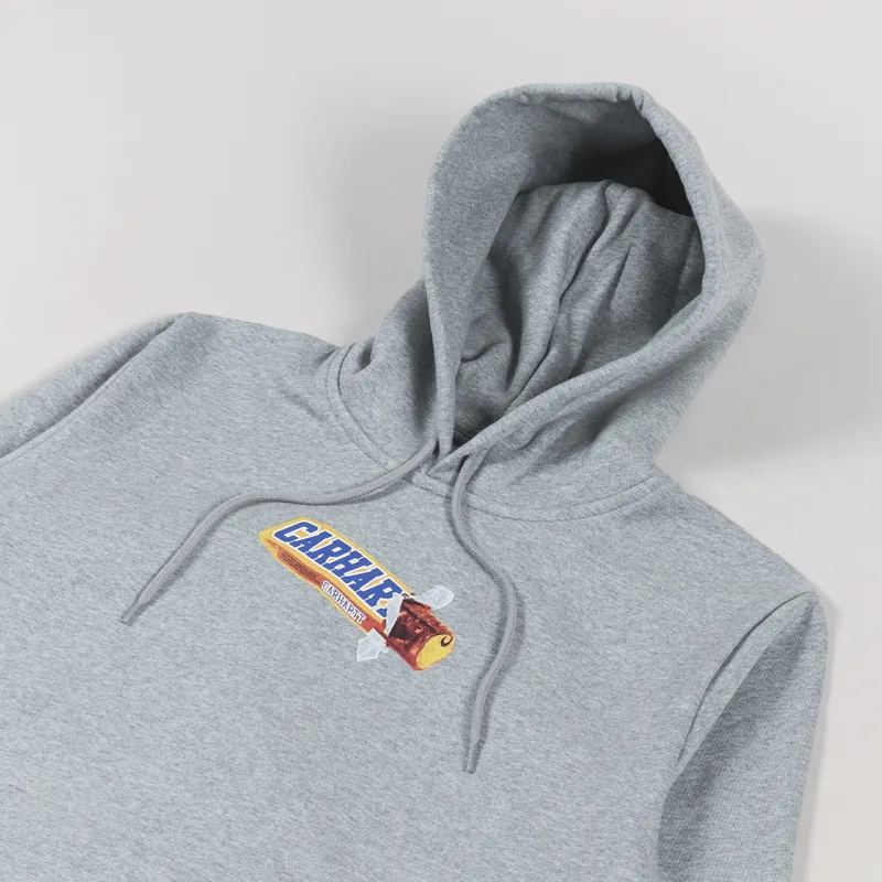 Carhartt WIP Hooded Chocolate Bar Sweat Grey Heather-2