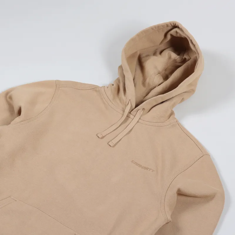 Carhartt WIP Hooded Ashland Sweat Dusty Hamilton Brown-2