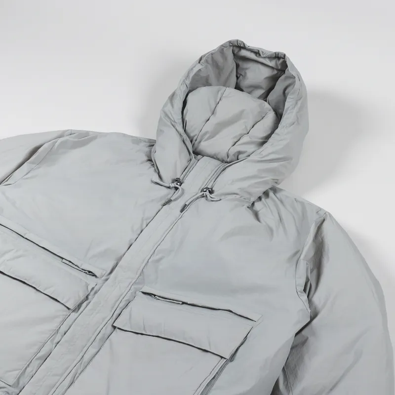 FrizmWORKS Hooded Puffer Down Parka Grey-3