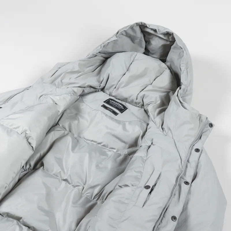FrizmWORKS Hooded Puffer Down Parka Grey-4