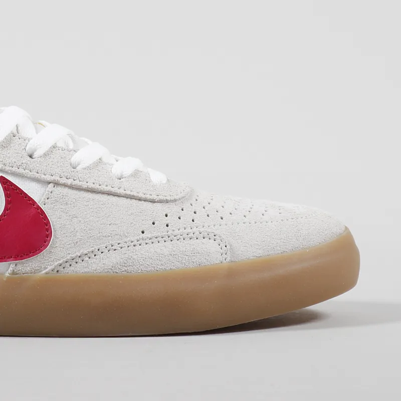 Nike SB Heritage Vulc Premium Shoes Summit White Cardinal Red-5