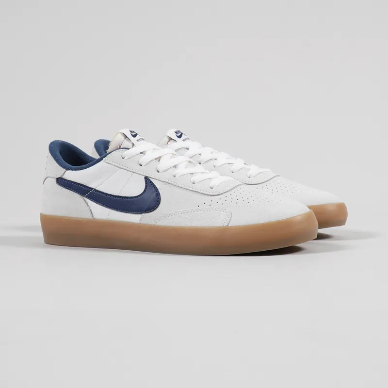 Nike SB Heritage Vulc Premium Shoes Summit White Navy Blue Gum