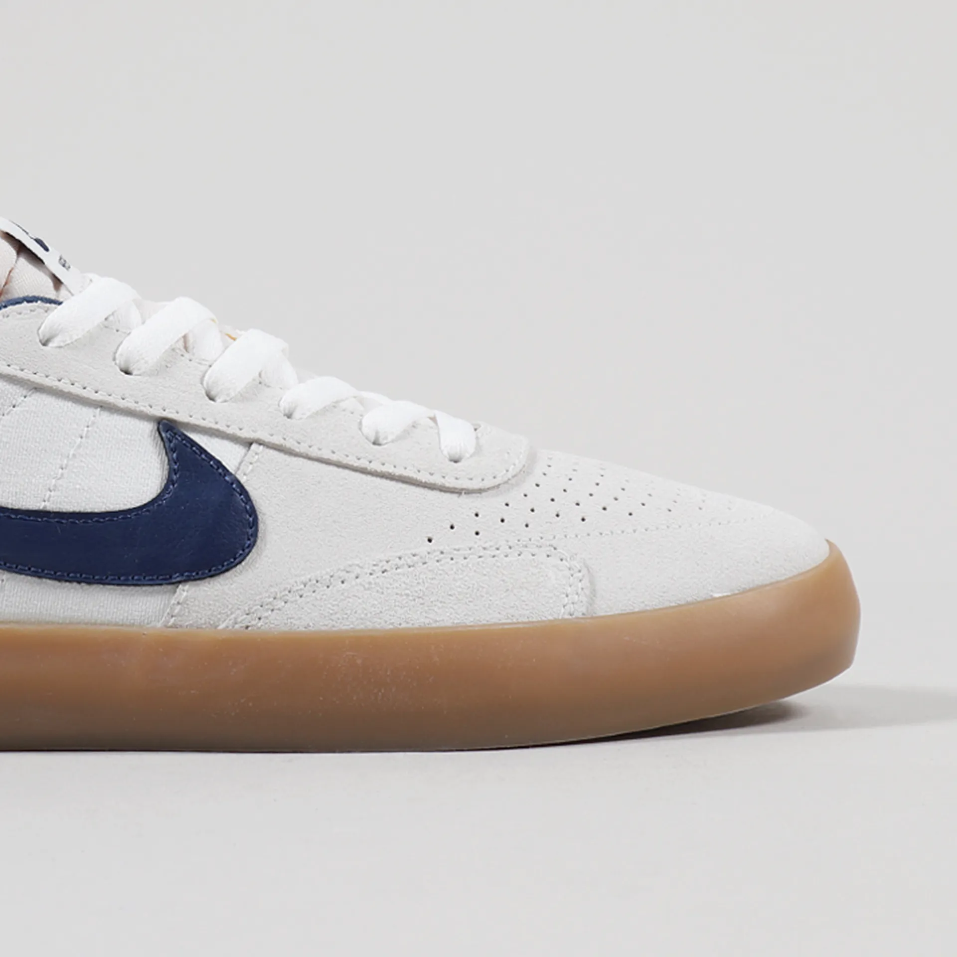 Nike SB Heritage Vulc Premium Shoes Summit White Navy Blue Gum