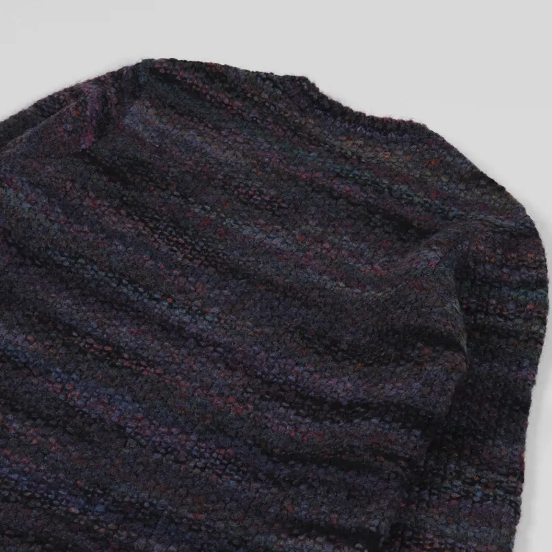 Folk Highlight Crew Sweater Mottled Navy-4