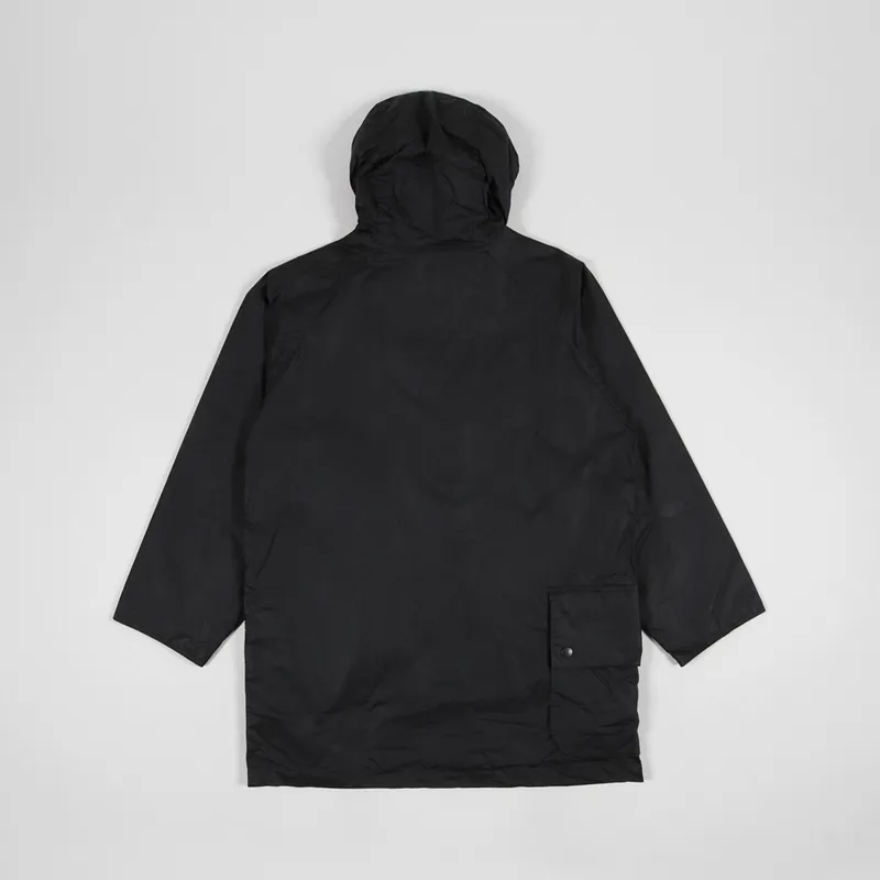 Barbour Mens White Label Outerwear Hiking Wax Jacket Black