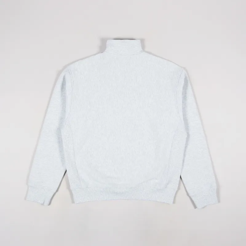 Carhartt WIP Half Zip American Script Sweat Ash Heather-1