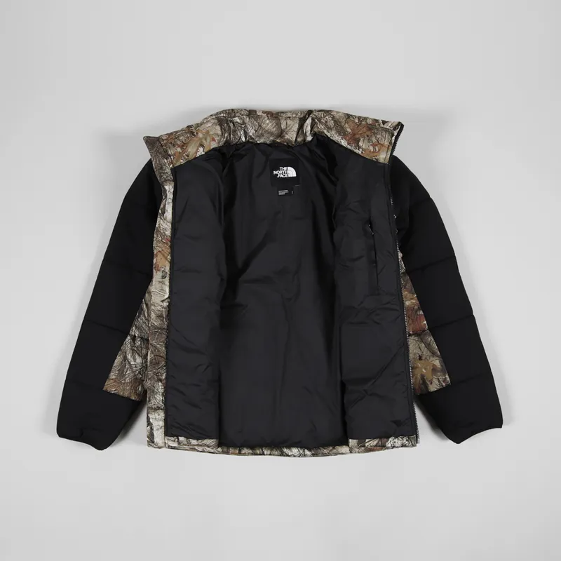 The North Face Himalayan Insulated Jacket Kelp Tan Forest Floor Print-1