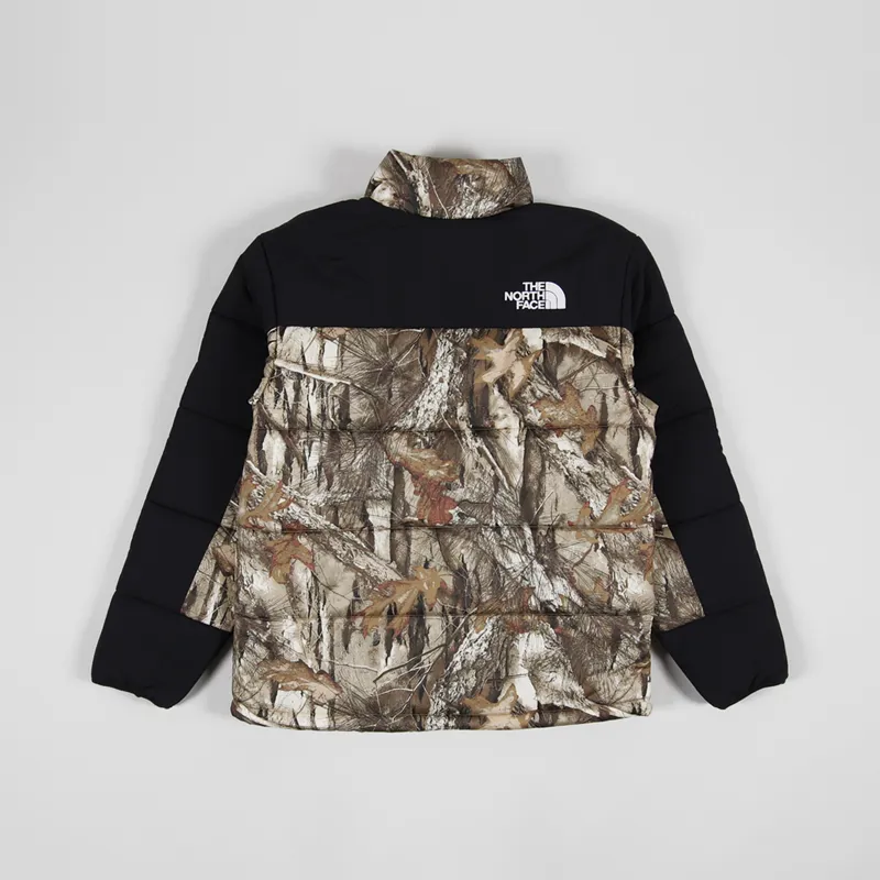 The North Face Himalayan Insulated Jacket Kelp Tan Forest Floor Print-2