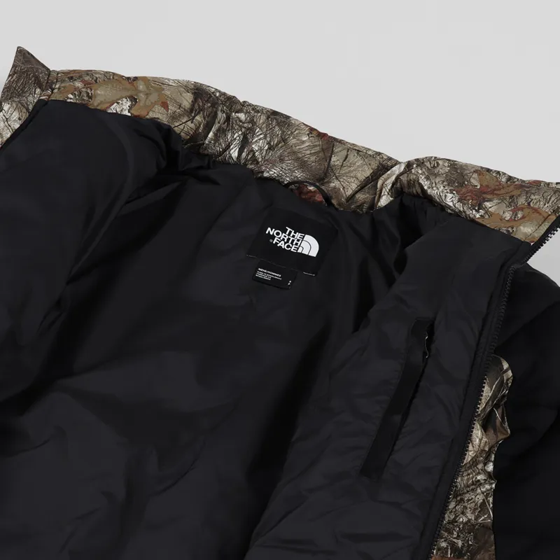 The North Face Himalayan Insulated Jacket Kelp Tan Forest Floor Print-4