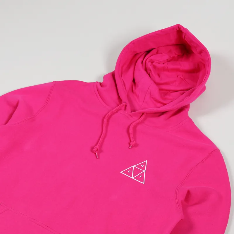 Huf Essentials Triple Triangle Hoodie Hot Pink-3