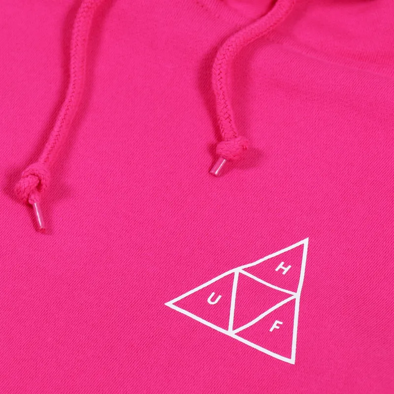 Huf Essentials Triple Triangle Hoodie Hot Pink-5