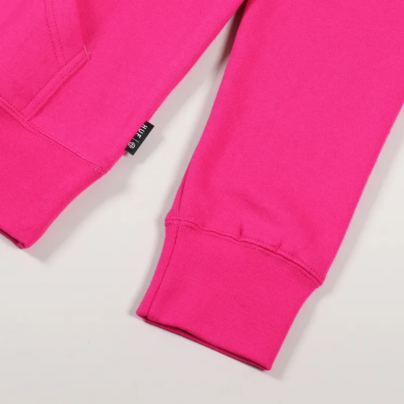 Huf Essentials Triple Triangle Hoodie Hot Pink-4
