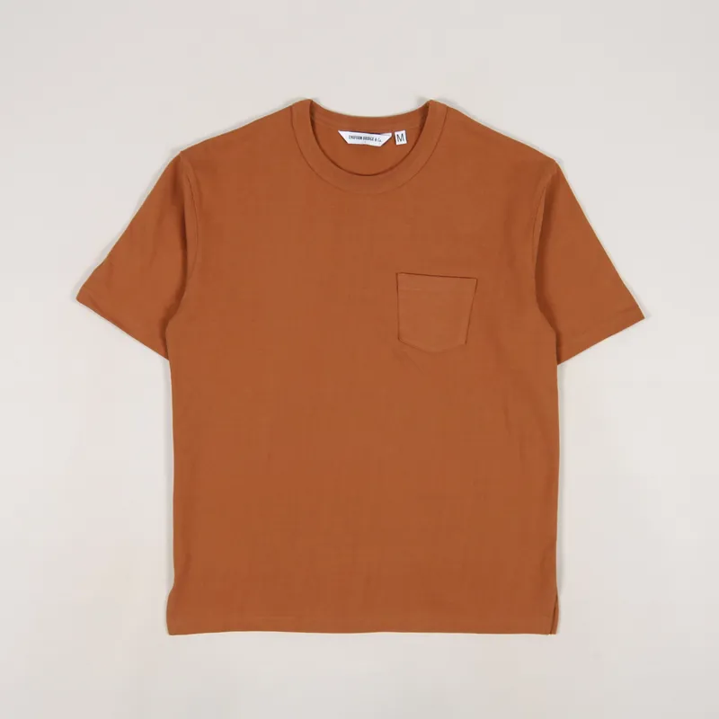 Uniform Bridge Heavyweight Pocket T Shirt Orange