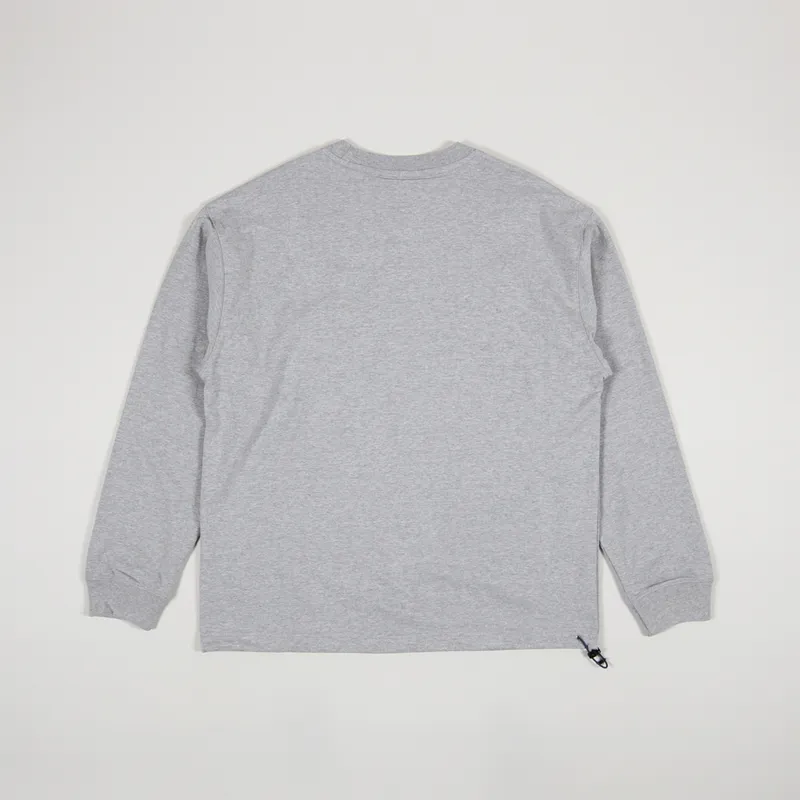 Uniform Bridge Heavyweight Pocket Long Sleeve T Shirt Grey-1