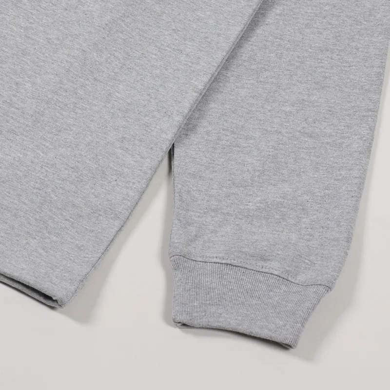 Uniform Bridge Heavyweight Pocket Long Sleeve T Shirt Grey-4