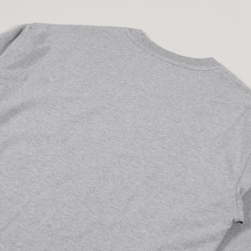 Uniform Bridge Heavyweight Pocket Long Sleeve T Shirt Grey-3