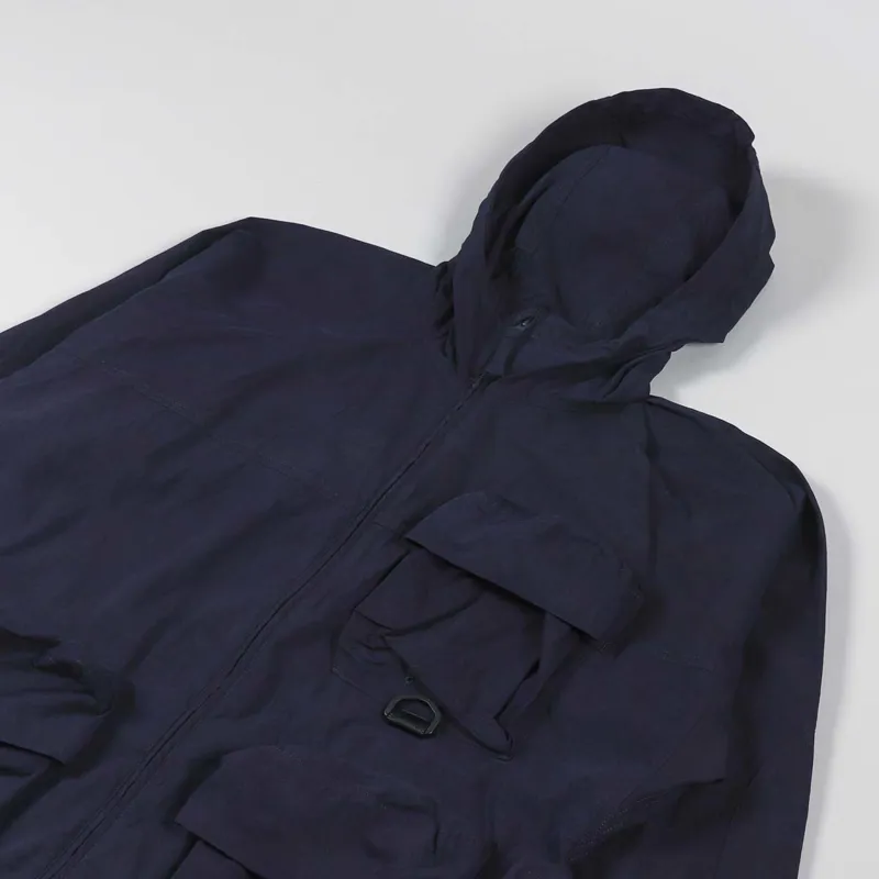 Snow Peak Japanese Mens Indigo C/N Parka Indigo Blue Jacket