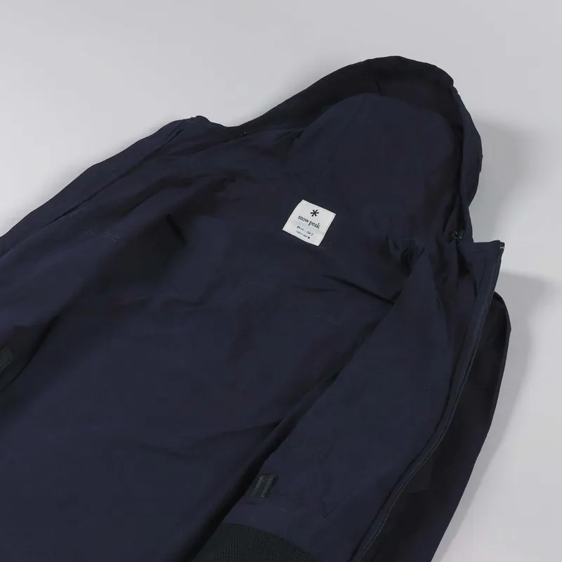 Snow Peak Japanese Mens Indigo C/N Parka Indigo Blue Jacket