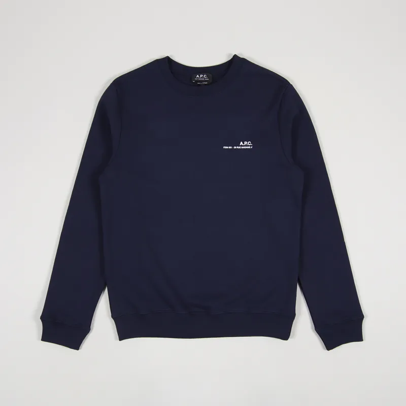 A.P.C. Item Sweat Dark Navy