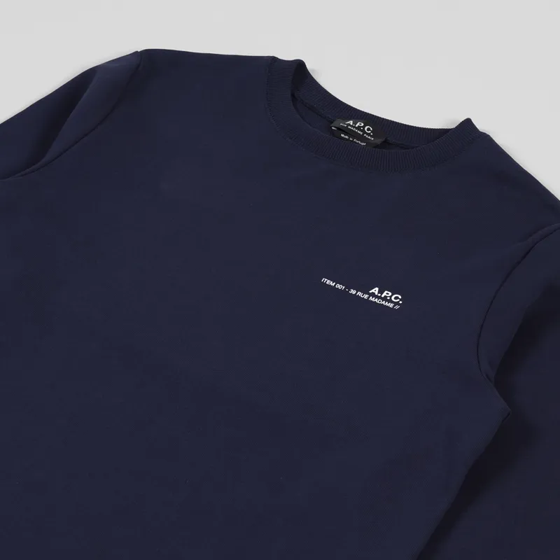 A.P.C. Item Sweat Dark Navy-2
