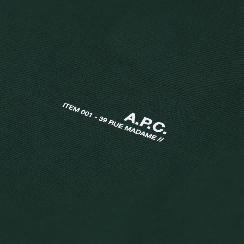 A.P.C. Item T Shirt Dark Green-1