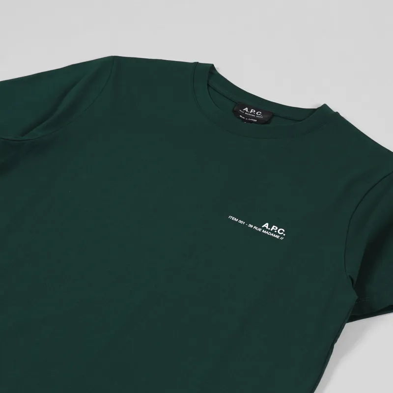 A.P.C. Item T Shirt Dark Green-2