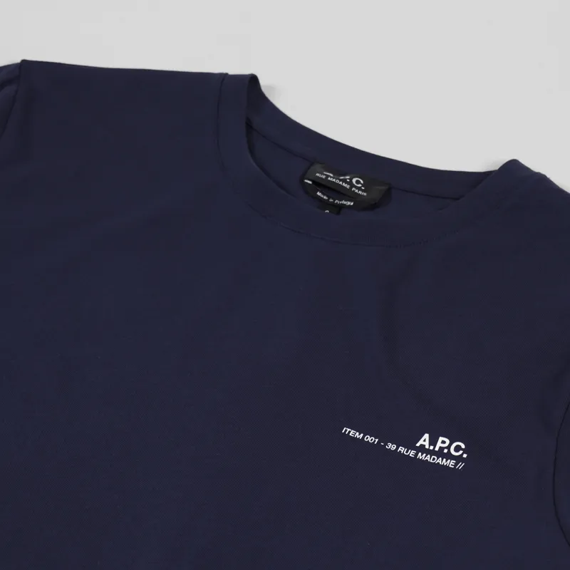 A.P.C. Item T Shirt Dark Navy-2