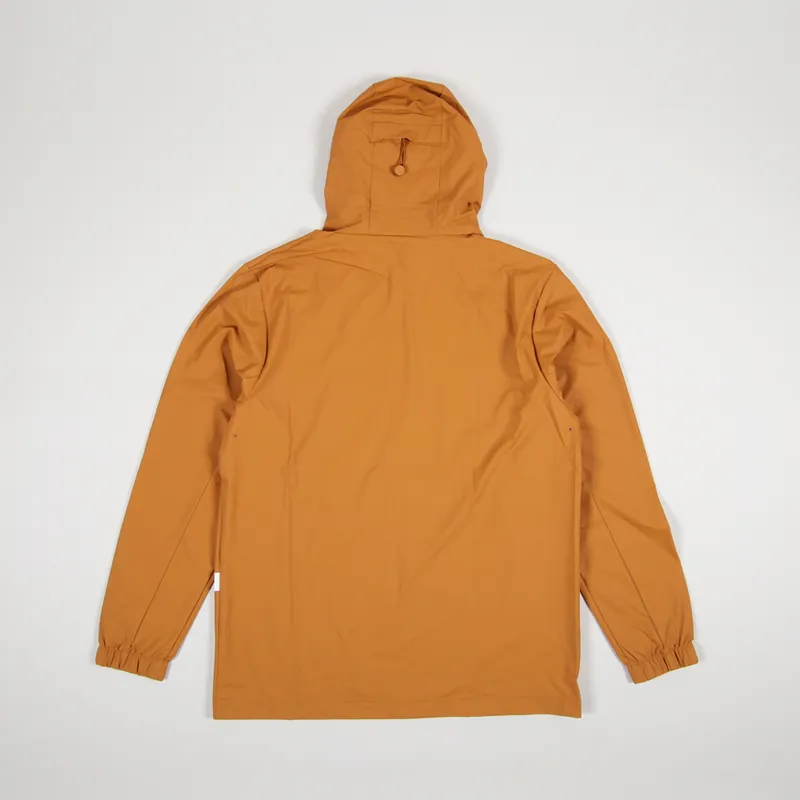 Rains Mens Waterproof Danish Ultralight Shell Jacket Camel Brown
