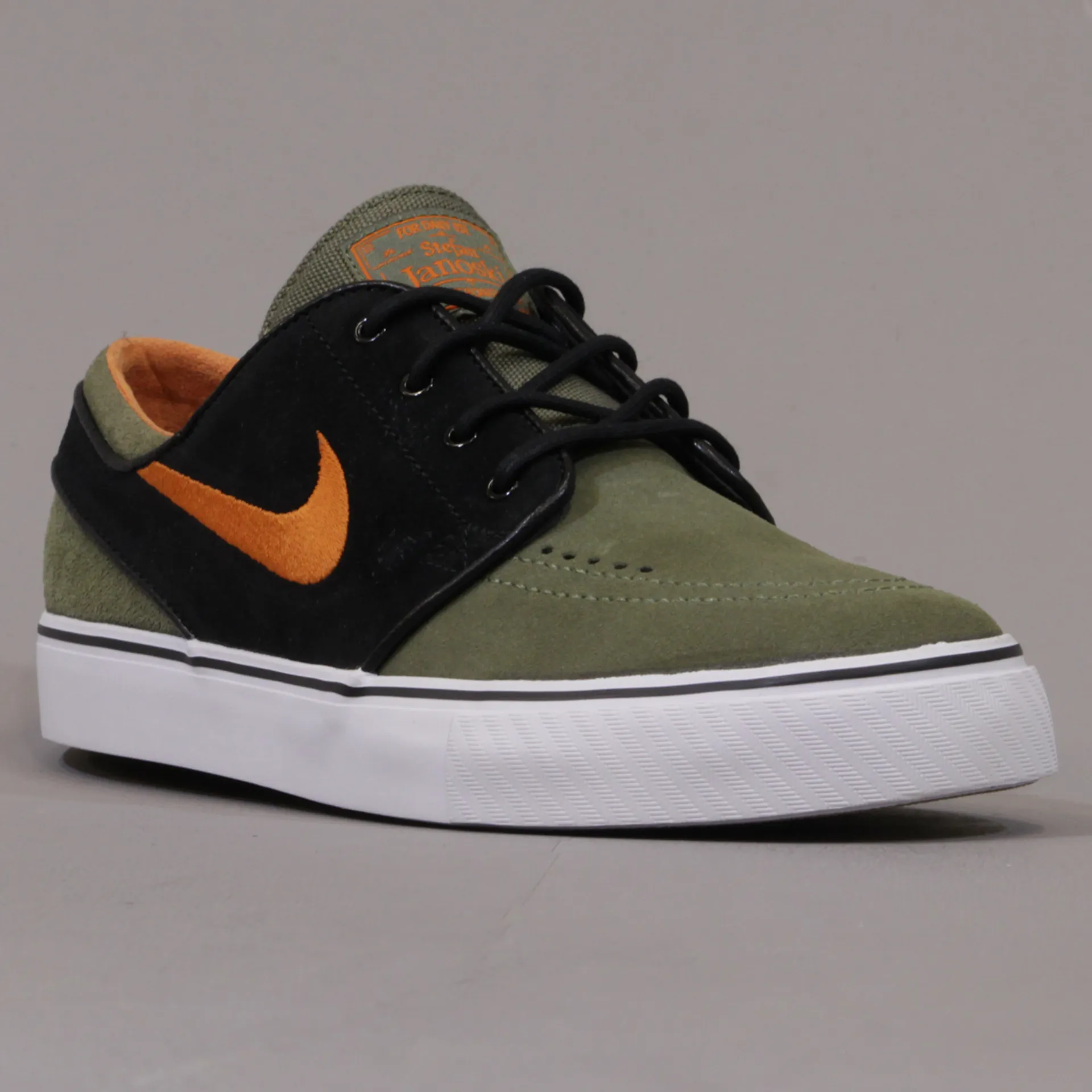 Nike Zoom Stefan Janoski Mens Skateboarding Skate SB Shoes Olive
