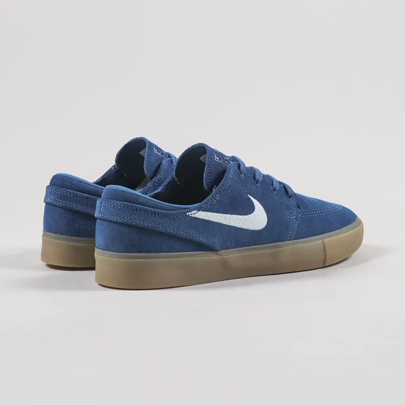 Nike SB Mens Suede Zoom Janoski RM Shoes Court Blue White
