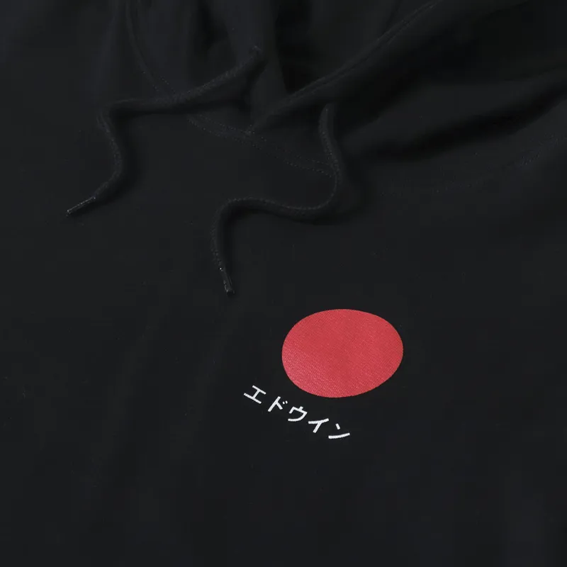Edwin Japanese Sun Hoodie Black-5