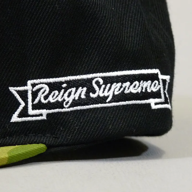 King East London Kings Starter Snapback Cap - Black and Duck Camo-3