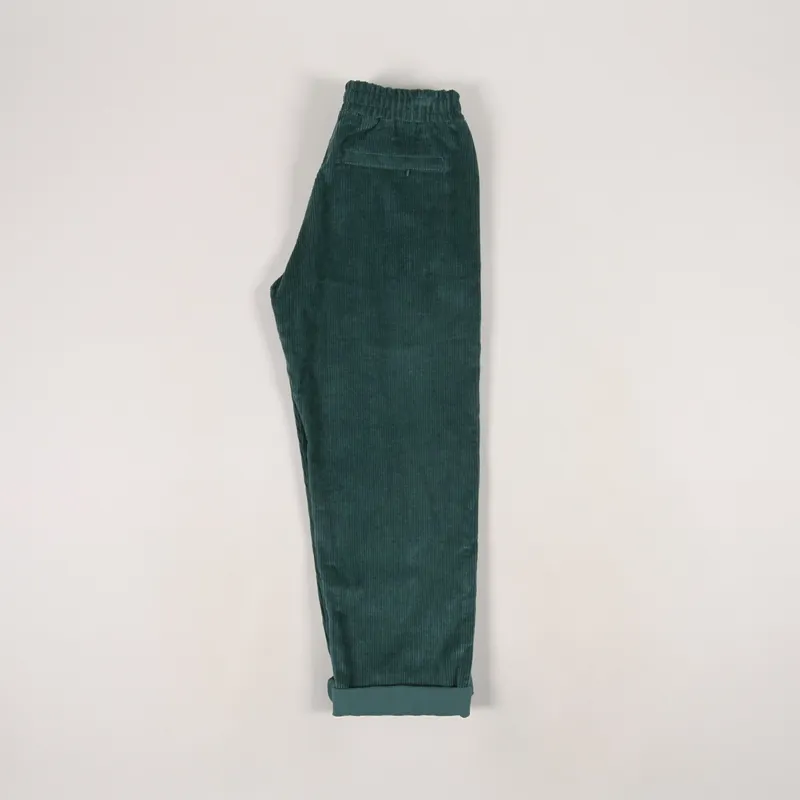 Krooked Eyes Embroidered Pants Green Corduroy-2
