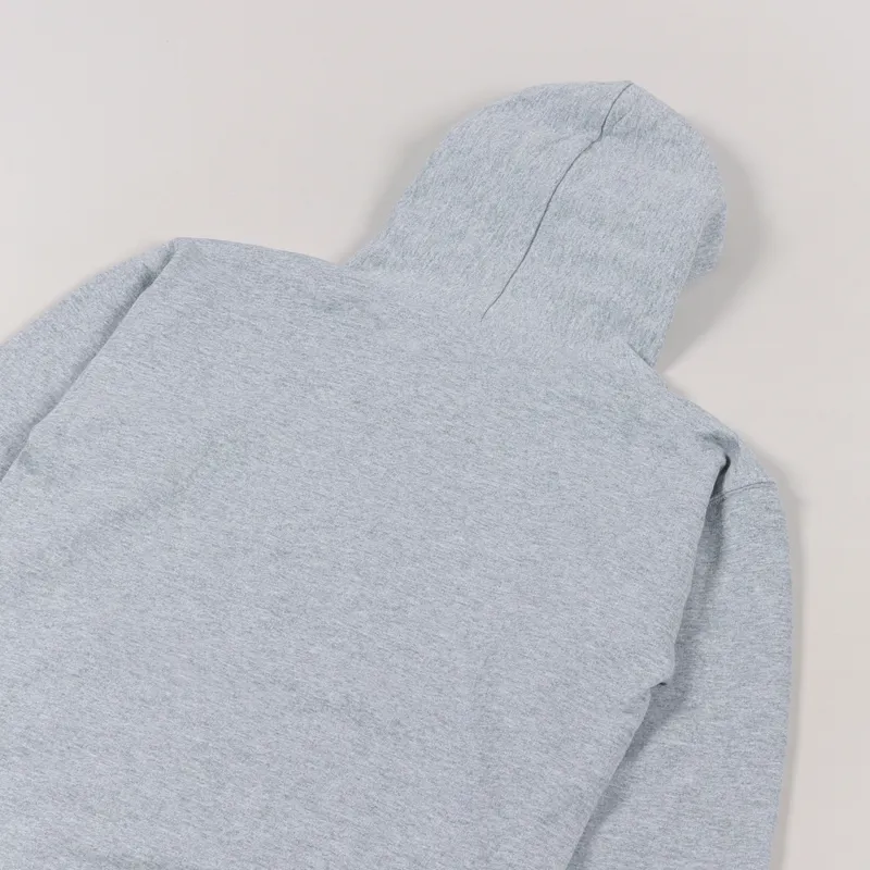 Thrasher Skateboard Magazine Krak Skulls Hoodie Heather Grey-4