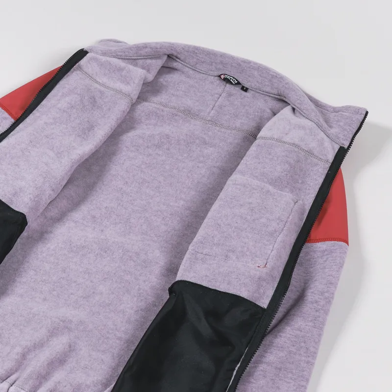 66 North Mens Polartec Kria Fleece Jacket Arctic Dusk Red Purple