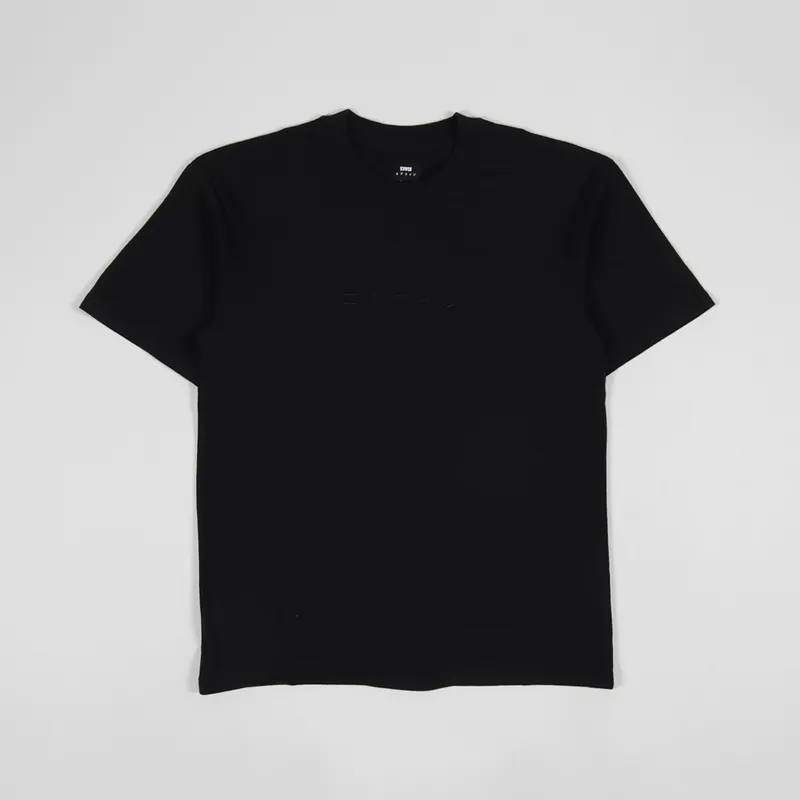 Edwin Katakana Embroidery T Shirt Black