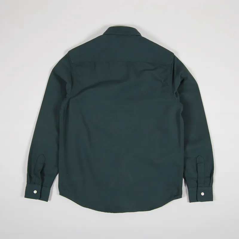 Carhartt WIP Long Sleeve Tony Shirt Dark Teal-7