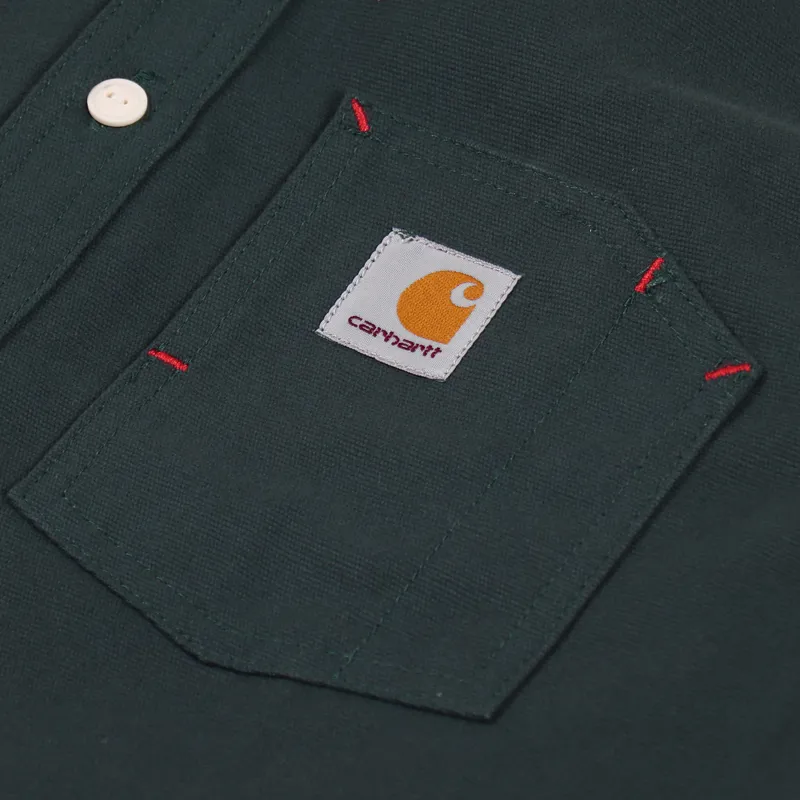 Carhartt WIP Long Sleeve Tony Shirt Dark Teal-4