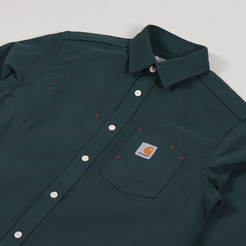 Carhartt WIP Long Sleeve Tony Shirt Dark Teal-1