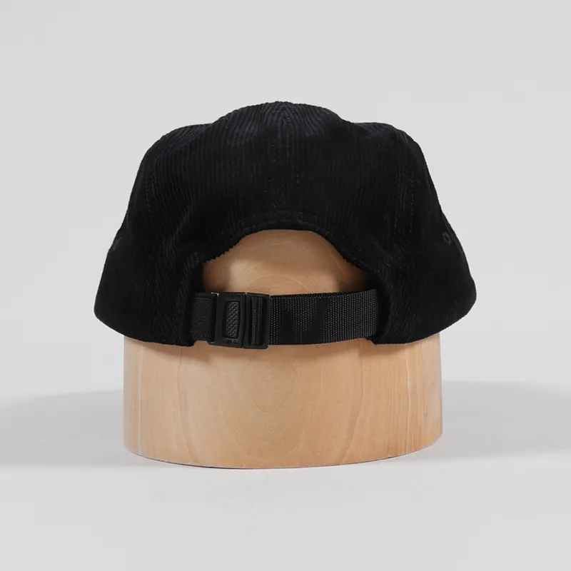 Parlez Ladsun Cord 5 Panel Cap Black-3