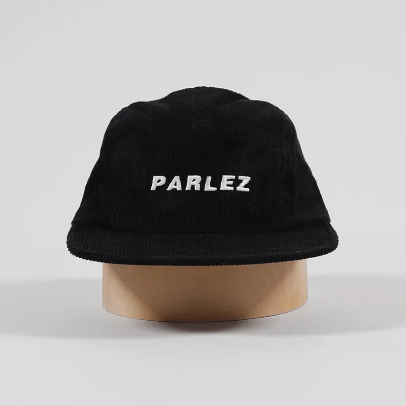 Parlez Ladsun Cord 5 Panel Cap Black-2