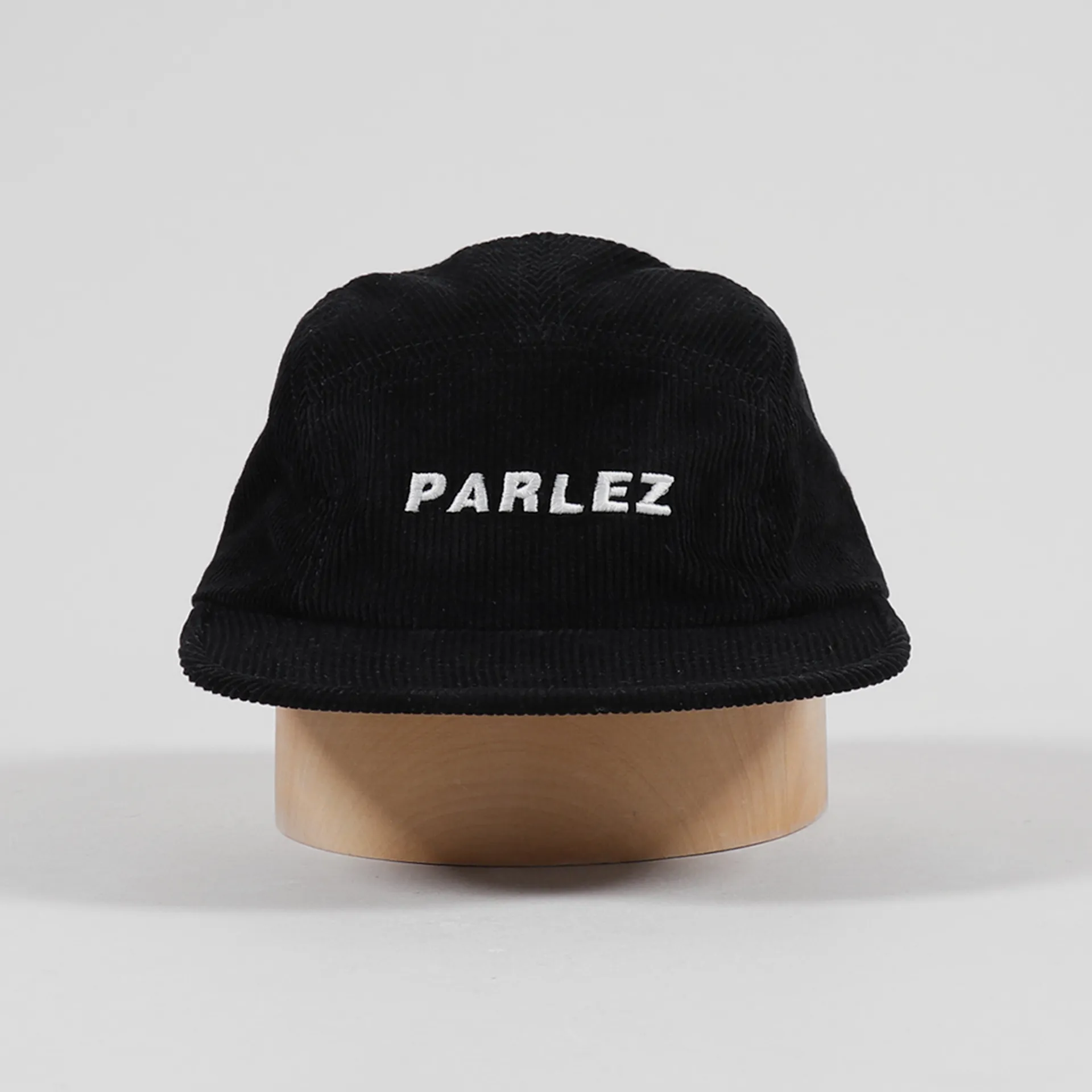 Parlez Streetwear Mens Ladsun Corduroy Five Panel Cap Black