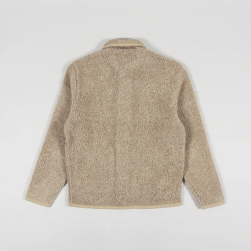 Universal Works Lancaster Jacket Stone Shakespeare Fleece-2