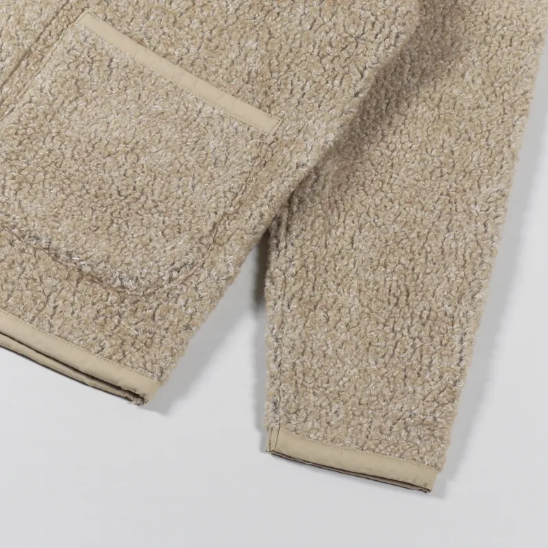 Universal Works Lancaster Jacket Stone Shakespeare Fleece-7