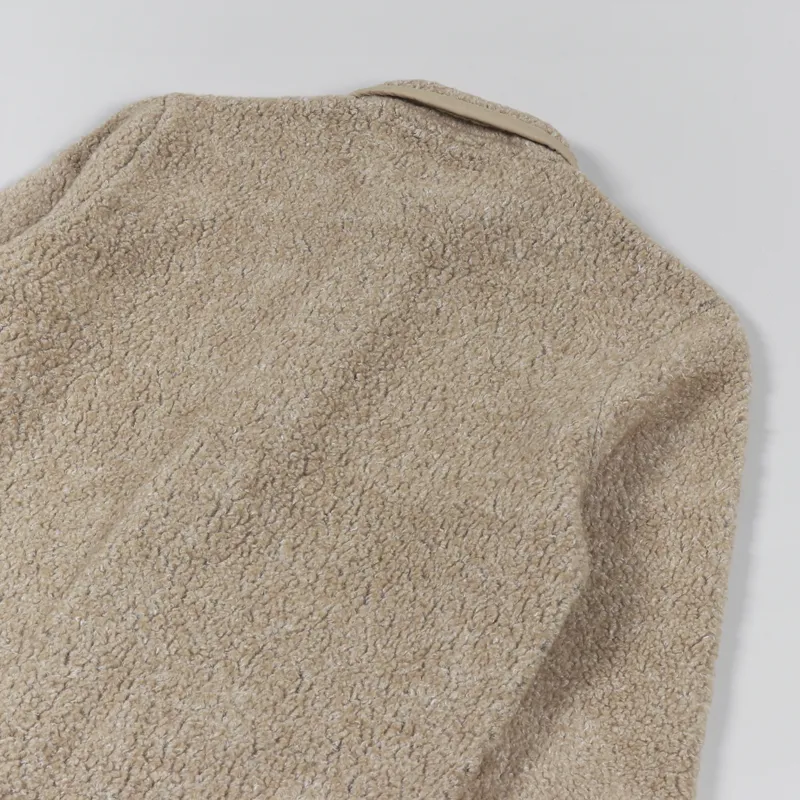 Universal Works Lancaster Jacket Stone Shakespeare Fleece-5