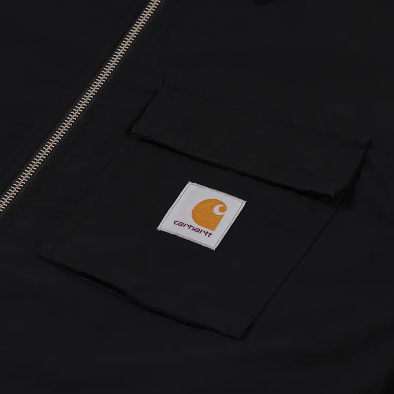 Carhartt WIP Mens Cotton Oxford Lander Shirt Jacket Black