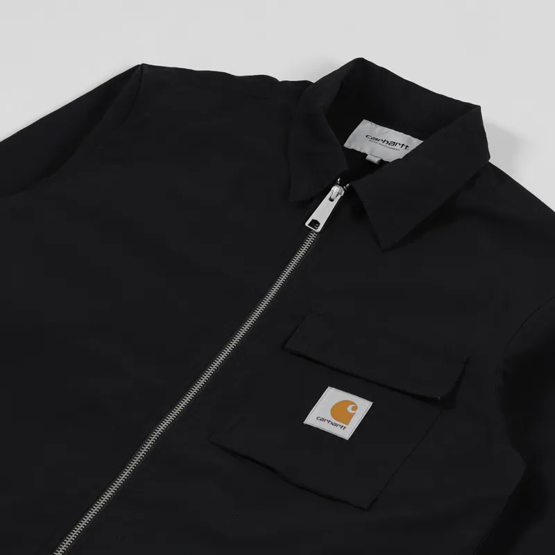 Carhartt WIP Mens Cotton Oxford Lander Shirt Jacket Black