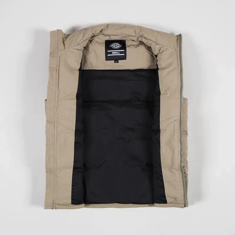 Dickies Lockport Puffer Vest Khaki-1