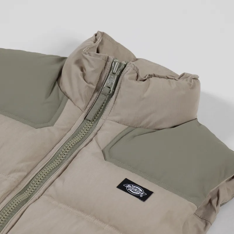 Dickies Lockport Puffer Vest Khaki-8