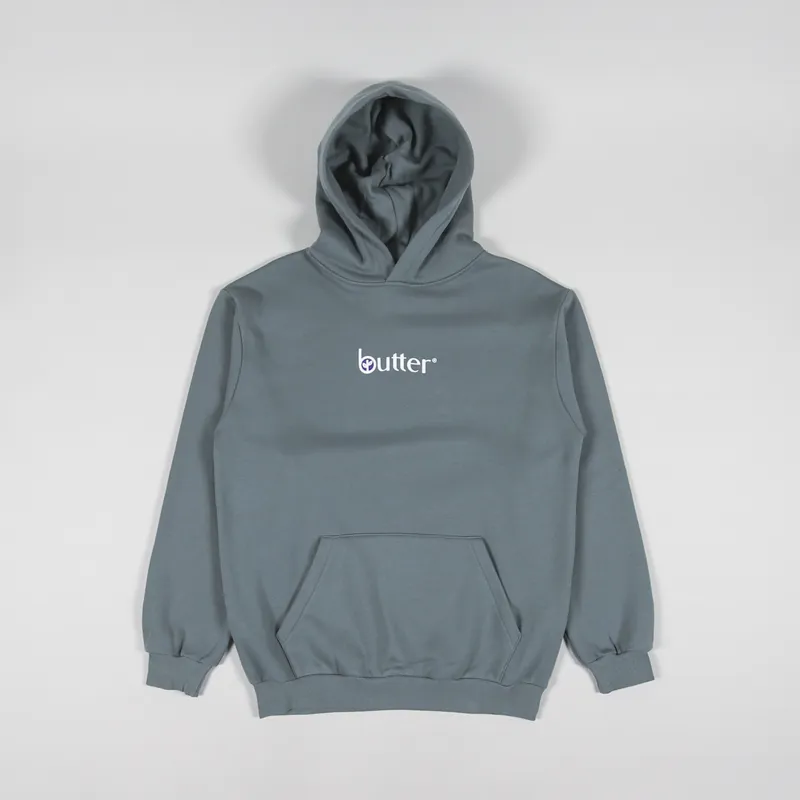 Butter Goods Mens Leaf Classic Logo Pullover Hoodie Dull Mint